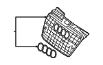8E0853651J1QP - Body: Center Grille for Audi: A4, A4 Quattro Image