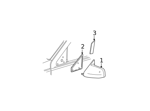 Outside Mirrors for 1999 Chevrolet K2500 Pickup #5