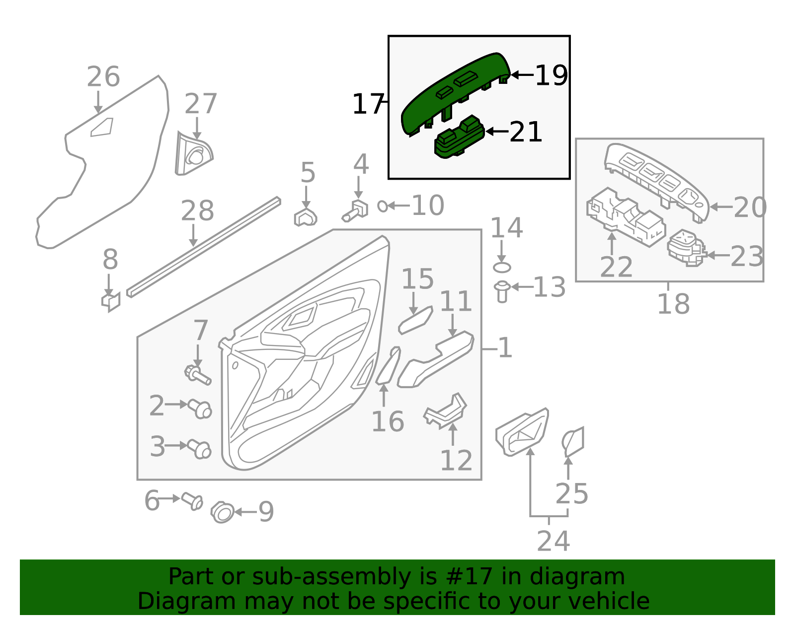 93575-2S110-MBS - Window Switch 2010-2015 Hyundai Tucson | Hyundai OEM Part