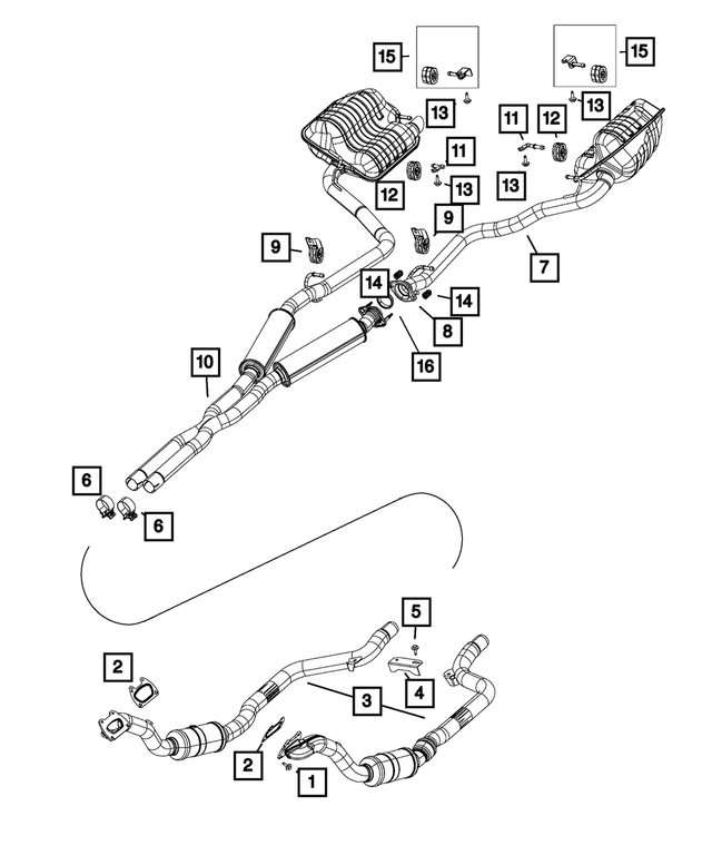 68276680AA - Exhaust: Front Pipe And Converter, Right for Mopar Image