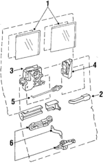 E4UZ1525722K - Body: Fixed Glass for Ford Image