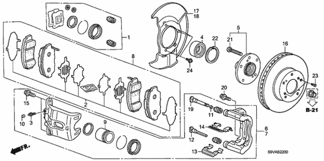 Front Brake for 2008 Honda Pilot #0