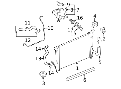 Radiators, Coolers & Related Components for 2007 Saturn Relay #0