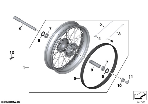 Wheels with Bearings for 2020 BMW-Motorrad R 18 Classic #2