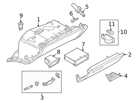 Glove Box for 2013 Audi A6 #0