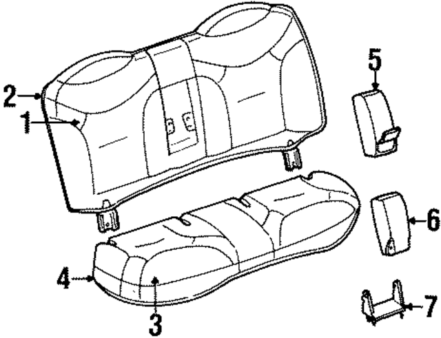 F8VZ5467273AA - Body: Armrest Pad for Ford Image