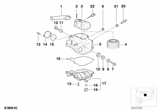 13721342355 - : Air Cleaner for BMW-Motorrad Image