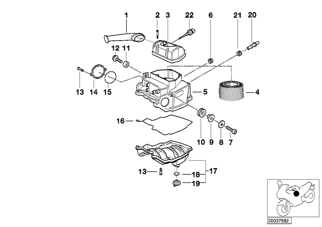13711342343 - : Intake Manifold for BMW-Motorrad Image