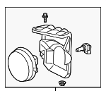 16531085 - Electrical: Fog Lamp Assembly for GMC: Sierra 1500, Sierra 1500 Classic, Sierra 1500 HD, Sierra 1500 HD Classic, Sierra 2500, Sierra 2500 HD, Sierra 2500 HD Classic, Sierra 3500, Sierra 3500 Classic, Sierra 3500 HD, Yukon, Yukon XL 1500 | Pontiac: Bonneville Image
