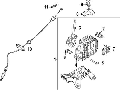 Console for 2024 Hyundai Kona Electric #1