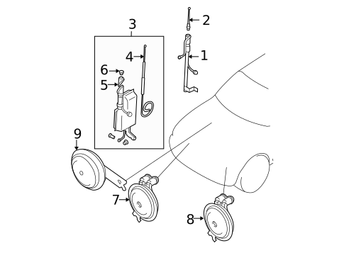 Antenna & Radio for 2002 Mitsubishi Montero Sport #0