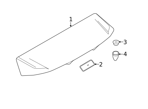 Spoiler for 2012 Land Rover Range Rover Evoque #1