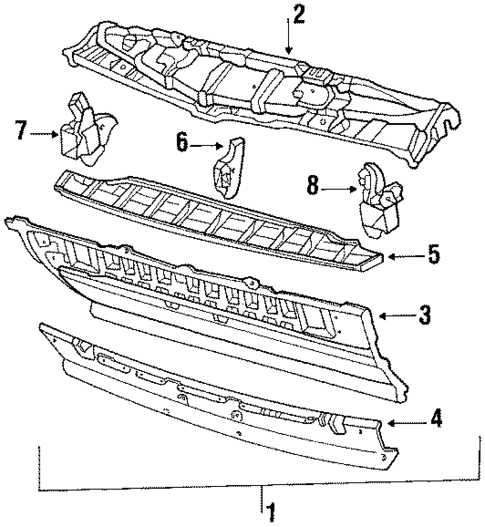 Inner Structure for 1988 Volkswagen Scirocco #0
