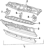 533805591H - Body: Front Panel for Volkswagen: Scirocco Image