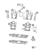 7JW272X7AA - : Second Row Headrest for Mopar Image