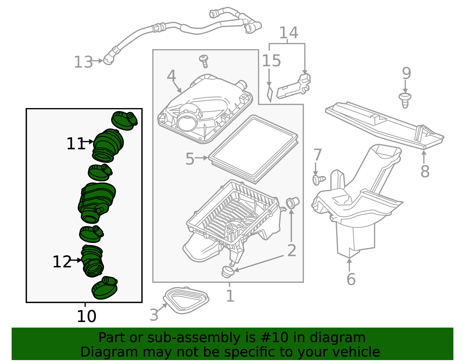 22970027 - Air Cleaner Outlet Duct 2014-2017 GM | Chevrolet Parts Direct