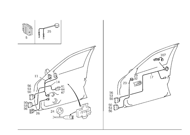 2028210097 - Electrical System: Hose for Mercedes-Benz Image image