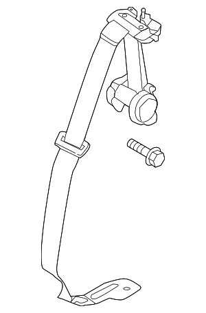 ML3Z16611B64BE - Body: Lap &amp; Shoulder Belt for Ford: F-150 Image