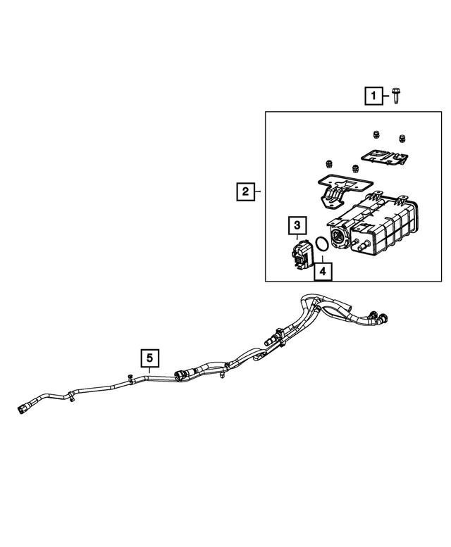 68056820AF - Emission Controls: Vapor Canister Hose for Mopar Image image