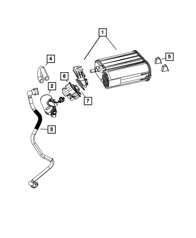 4578587AH - Emission Controls: Vapor Canister for Mopar Image image