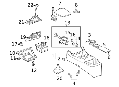 Gear Shift Control for 2005 Toyota Celica #0
