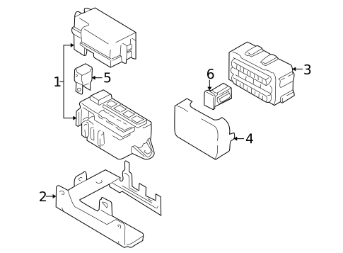 Electrical Components for 2004 Suzuki XL-7 #0