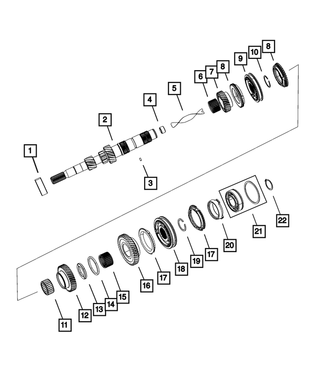 5191010AB - T355; 5-Speed; Manual Transaxle: Third Gear for Mopar Image image