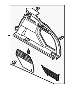 4KE863880APQT - Body: Quarter Trim for Audi Image
