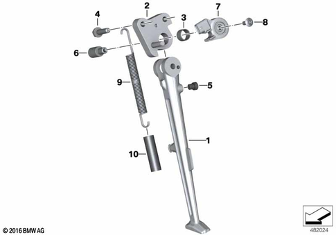 Side Stand for 2016 BMW-Motorrad S 1000 R #0