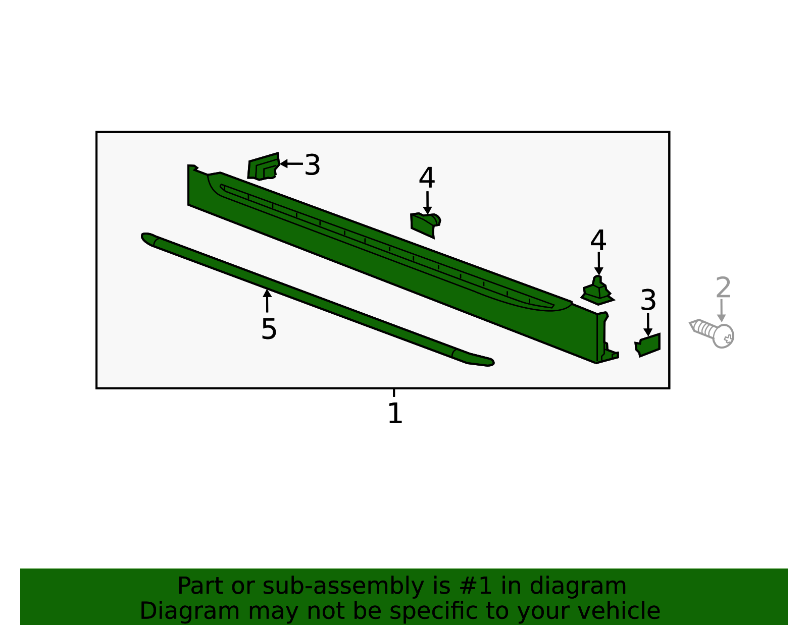 Black Passenger Side Rocker Panel Molding 22810846 | Applegate ...