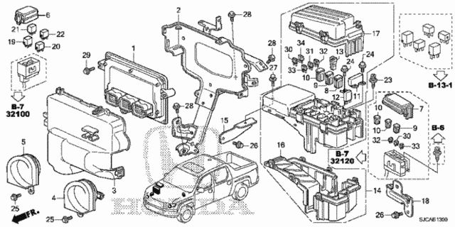 Control Unit (Engine Room) (1) for 2014 Honda Ridgeline #0