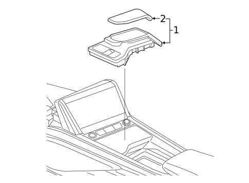 Front Console for 2021 Audi e-tron Quattro #3