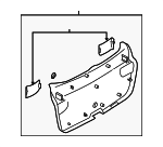 GM9E68960D02 - : Lift-Gate Trim Cover for Mazda: 6 Image