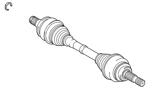 2021-2025 Toyota Mirai Axle Assembly 42340-62010 | Toyota Parts Center