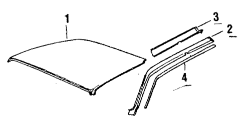 Roof & Back Glass for 1986 Jaguar XJS #0