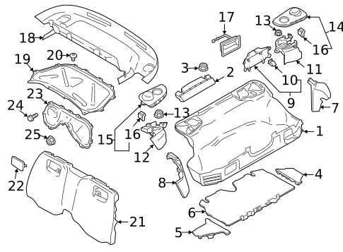 Interior Trim - Rear Body for 2020 Porsche Panamera #2