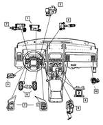56042313AB - Electrical: Remote Radio Switch, Left for Mopar Image