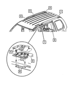 55156937AC - : Luggage Rack Side Rail, Left for Mopar Image