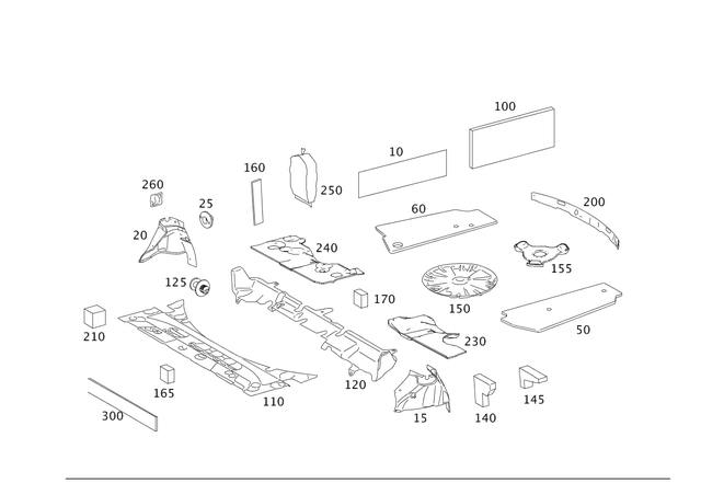2106820530 - Panelling: Damping for Mercedes-Benz Image image