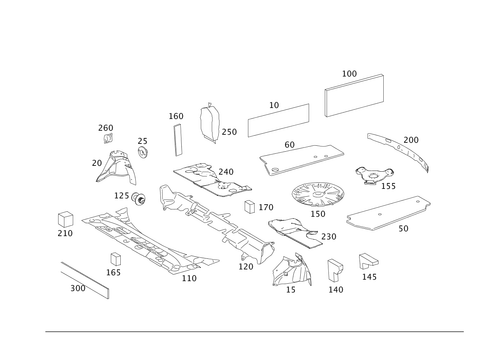 Insulation in Luggage Compartment and Rear End Pillar for 2012 Mercedes-Benz S400 #0