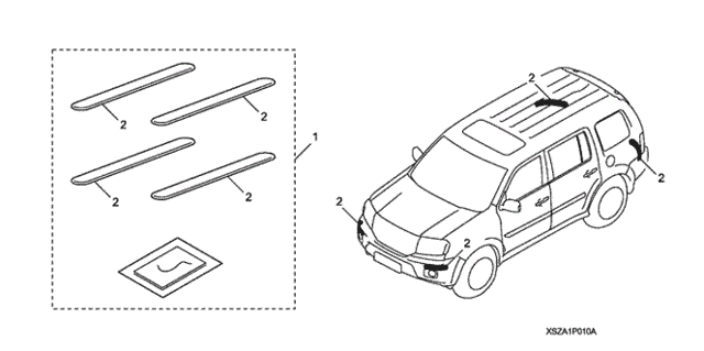 Bumper Corner Protector for 2011 Honda Pilot #0