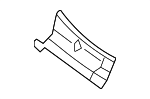 7F9Z7402409A - Body: Upper Deflector for Ford: Five Hundred, Freestyle, Taurus X Image