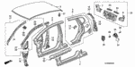 93903243G0 - Body/Air Conditioning: SCREW, TAPPING (4X12) for Honda Image