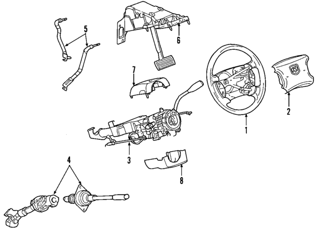 4690665AG - Steering: Steering Column for Mopar Image