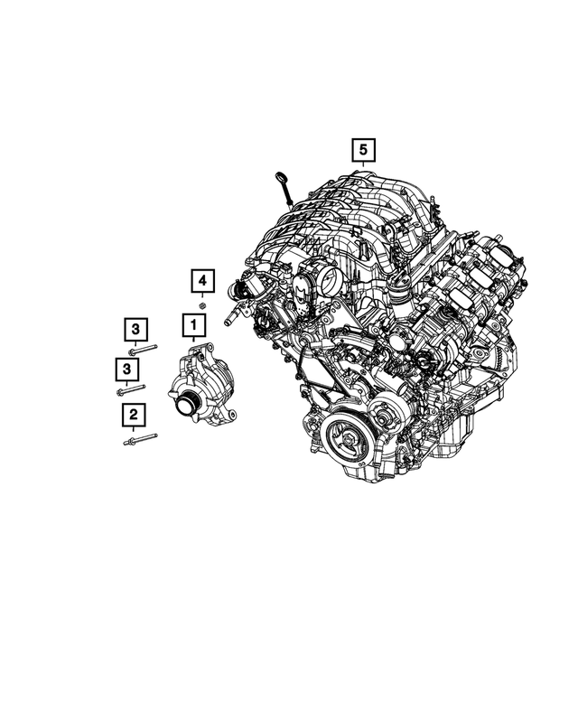 68391579AB - Electrical: Engine Generator for Jeep: Grand Cherokee, Grand Cherokee L Image