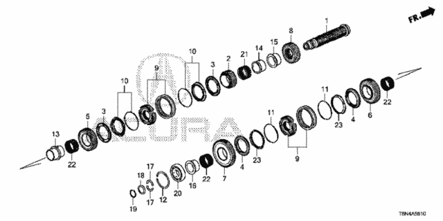AT Secondary Shaft for 2019 Acura NSX #0