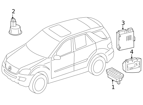 Electrical Components for 2010 Mercedes-Benz GL350 #6