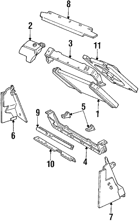Radiator & Components for 1987 Pontiac Fiero #0