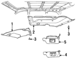 F58Z1651940AAD - Body: Headliner for Ford: Windstar Image