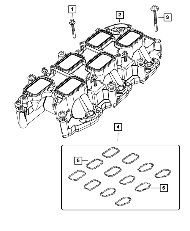 6509390AA - Engine: Hex Flange Head Bolt, Mounting for Mopar Image
